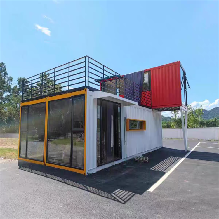 網紅集裝箱移動房辦公室簡易可拆卸工地家用住人活動板房玻璃房 - 愛